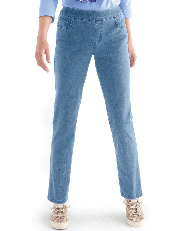 DreamFlex Denim Easy Pull-On Tapered image number 1
