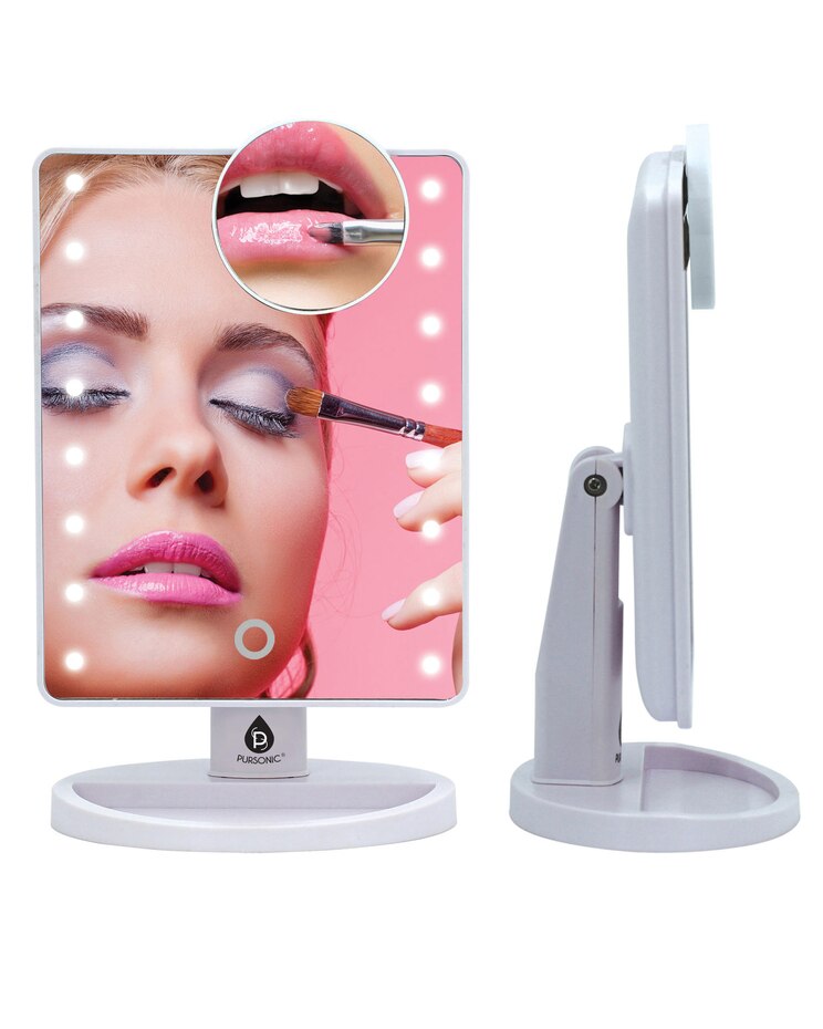 LED Vanity Mirror w/ 5X Detachable Mirror image number 1
