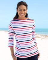 Nautical Multi-Stripe Cotton Tee thumbnail number 1