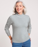 Cashmere-Like Long-Sleeve Sweater thumbnail number 3