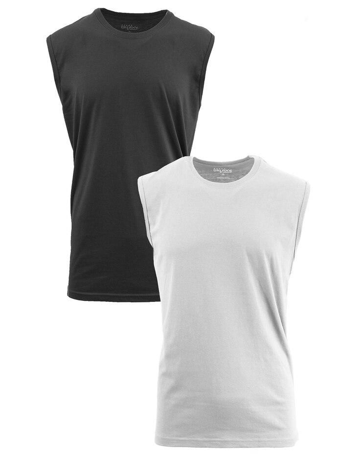 Galaxy By Harvic Muscle Tank T-Shirt- 2 Pack image number 1