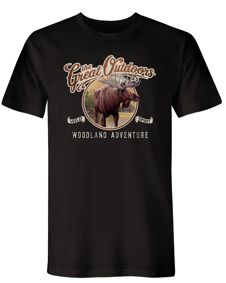 Adventure Moose Short Sleeve Graphic Tee image number 1