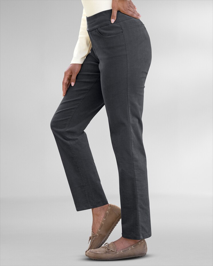 SlimSation Straight-Leg Pincord Pants image number 1