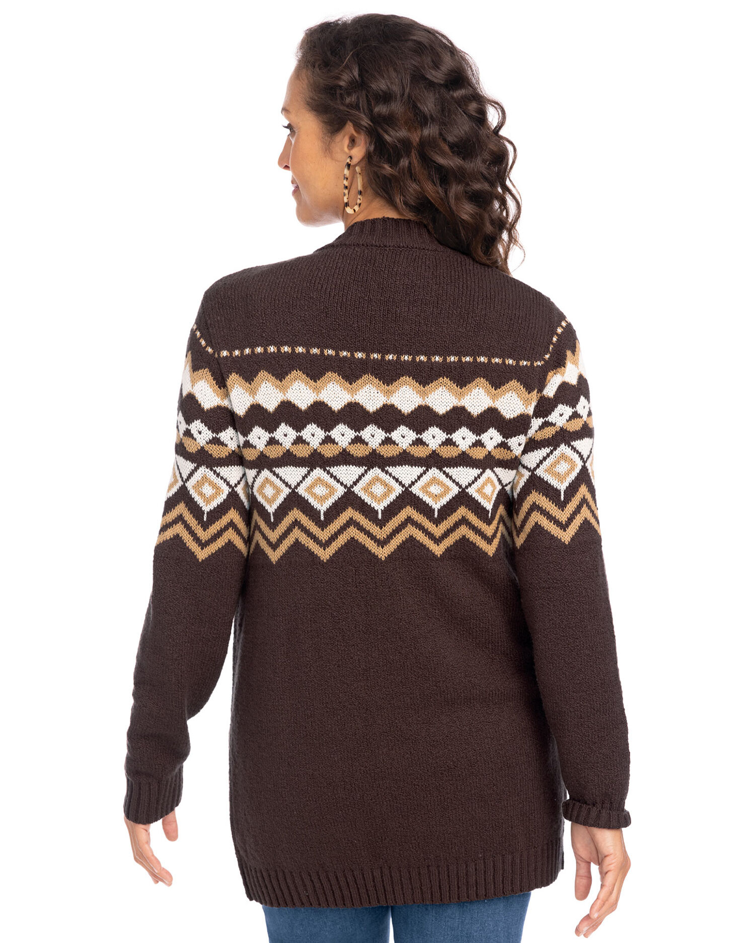Fair Isle Cardigan Sweater
