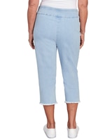 Alfred Dunner® Superstretch Denim Fringe Capri Pant thumbnail number 5