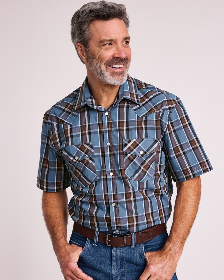 John Blair Short-Sleeve Snap-Front Shirt image number 1