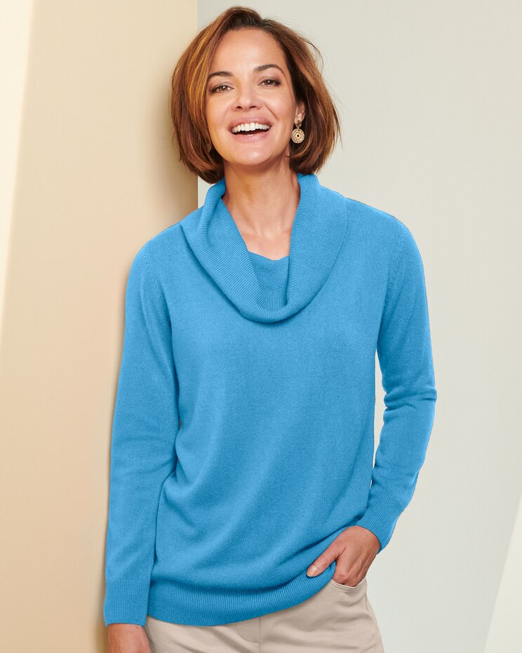 Soft Spun™ Acrylic Cowl Sweater image number 1