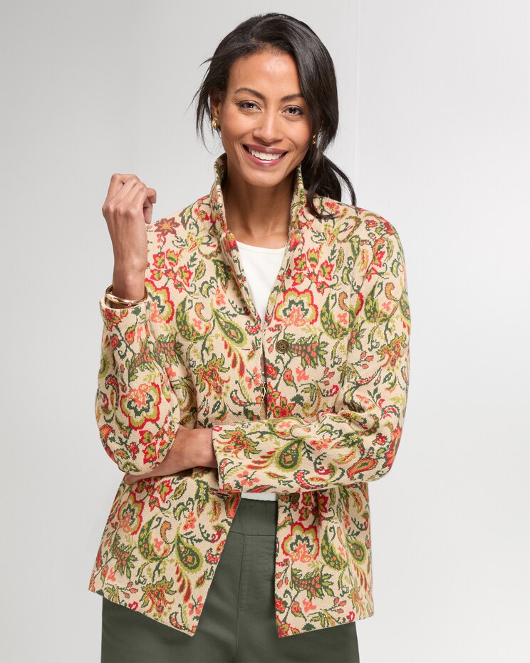 Autumn Garden Sweater Blazer image number 1