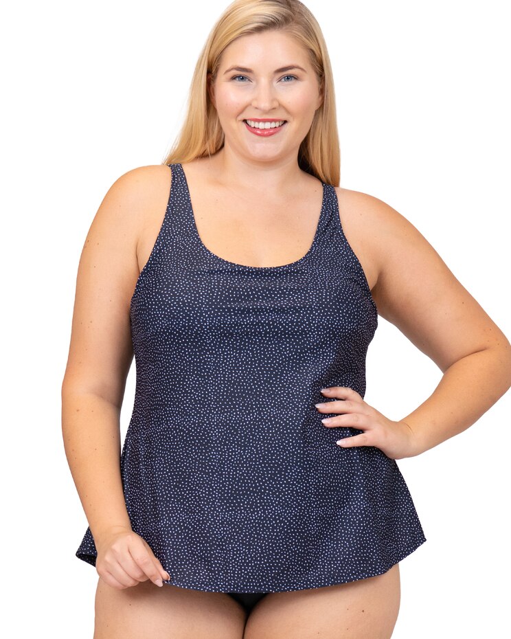 Plus Size Fashion Fully Lined 1 Piece Swimdress By Beach Party image number 1