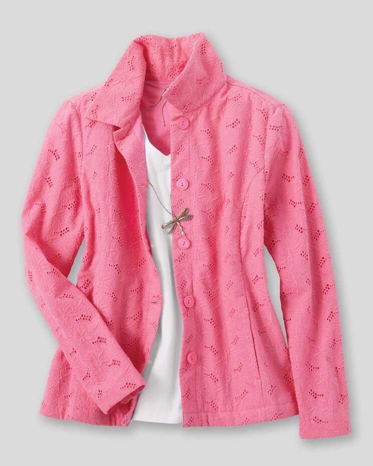 Floral Eyelet Jacket image number 4