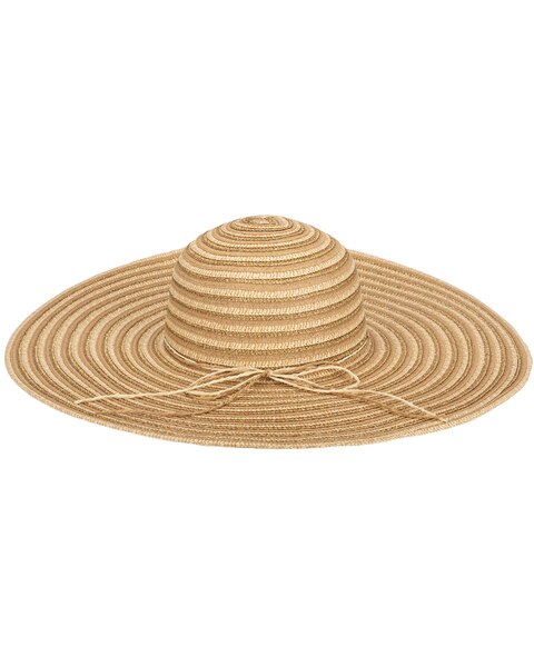 Mixed Paper And Gold Lurex Ultrabraid Floppy Hat