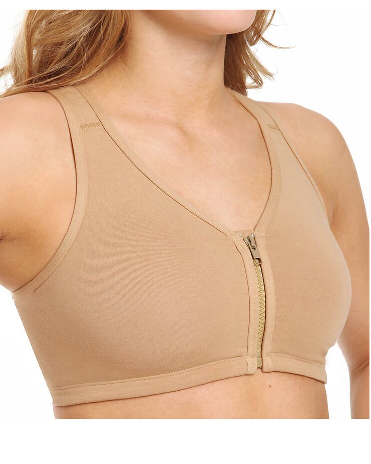 Valmont Zip Down Sports Bra image number 1