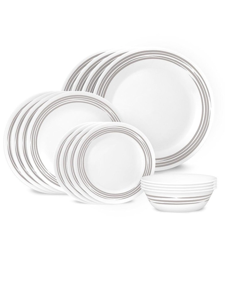 Corelle - Brushed Silver 16pc Dinnerware Set image number 1