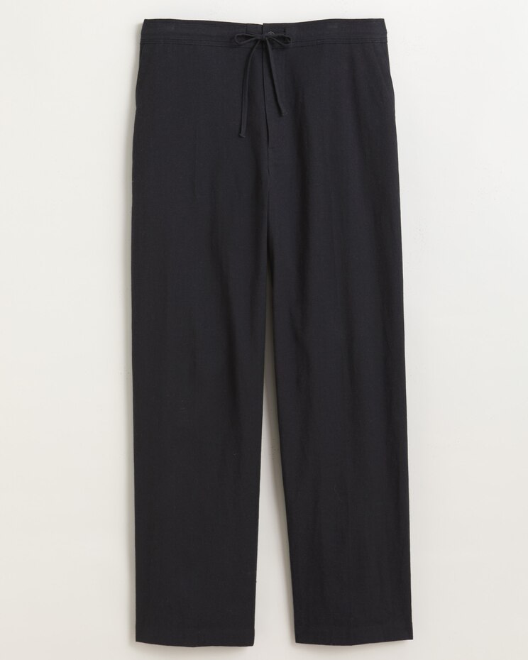 John Blair® Relaxed Linen Blend Drawstring Pants image number 1