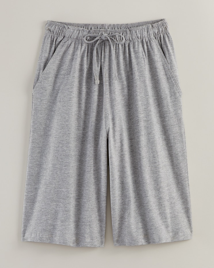 Haband Jersey-Knit Shorts with Drawstring Waist image number 1