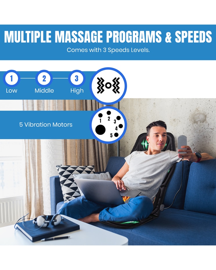 Heated Massage Vibration Chair Cushion image number 3