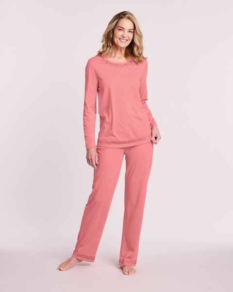 Lace Trim Pajamas
