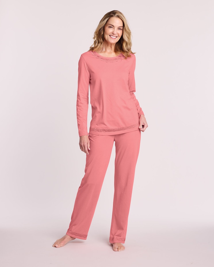 Lace Trim Pajamas image number 1