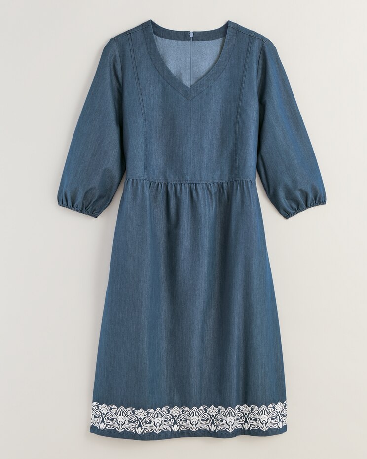 Lightweight Denim Dress image number 3