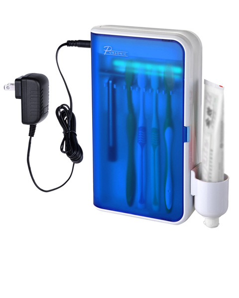 UV Toothbrush Sanitizer with Wall Adapter
