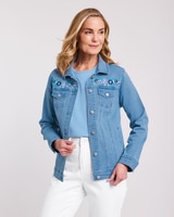 DenimEase Embroidered Jacket thumbnail number 1