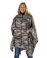 Spacedye Hooded Zip Fleece Poncho thumbnail number 1