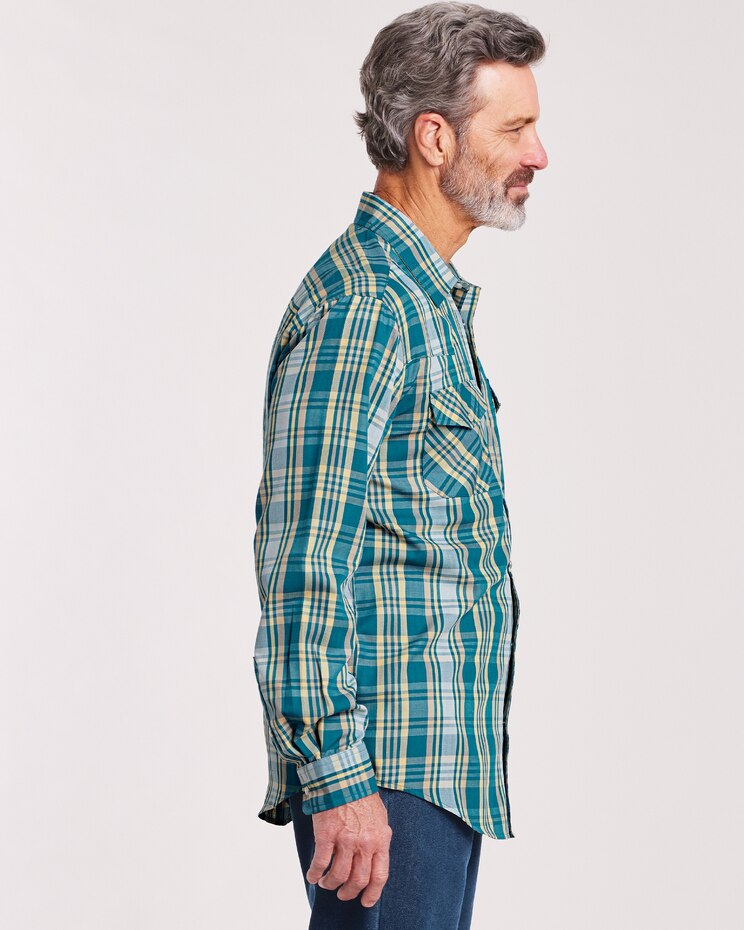 Haband Long-Sleeve Snap-Tastic Western Shirt image number 3