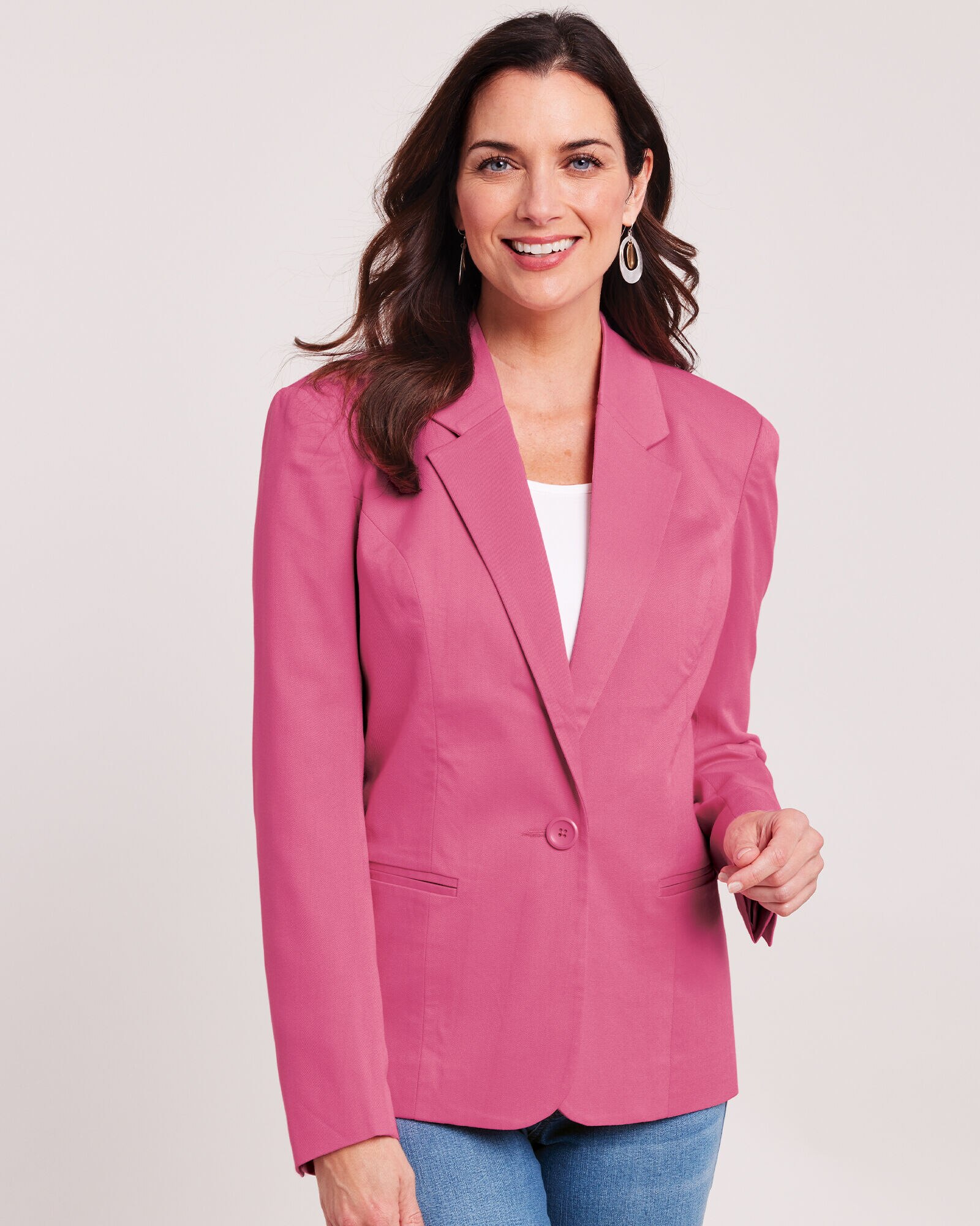 Lined blazer shop