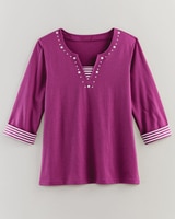 Stripe Inset Capri Set thumbnail number 4