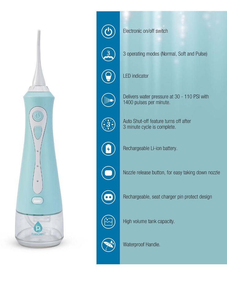 USB Rechargeable Water Flosser / Oral Irrigator image number 4