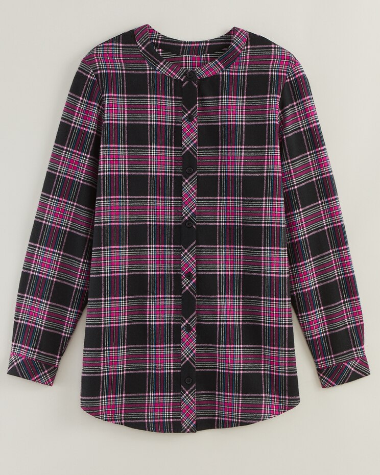 Super-Soft Plaid Flannel Tunic image number 1