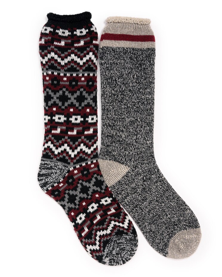 MUK LUKS® 2Pk Heat Retainer Socks image number 1