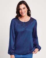Lace Neckline Top thumbnail number 1