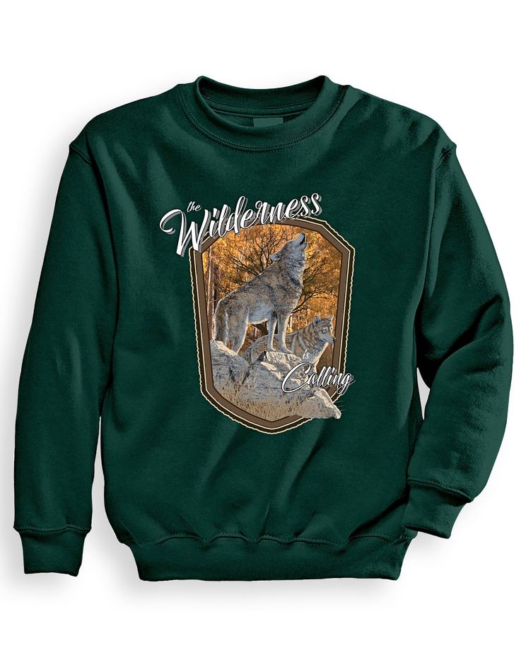 Signature Graphic Sweatshirt - Wilderness Calling image number 1