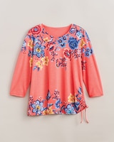 Alfred Dunner® Free Spirit Floral Print Top thumbnail number 2