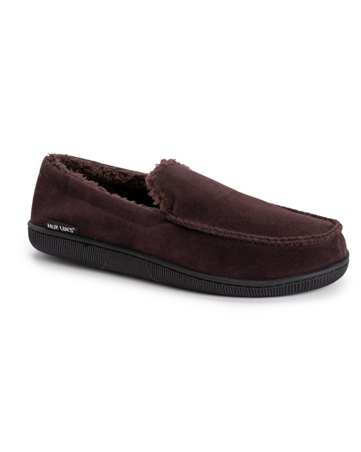 Muk Luks Faux Suede Moccasin Slipper image number 1