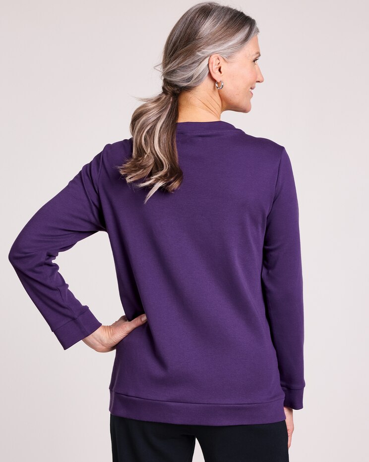 Essential Knit Seamed Pocket Top image number 3