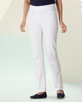 Slimtacular® Straight Leg Pull-On Denim Jeans thumbnail number 1