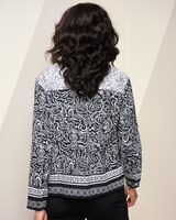 Embroidered Border Print Jacket thumbnail number 2