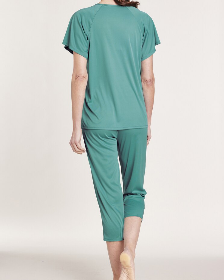 Silky Knit Capri Pajamas image number 2