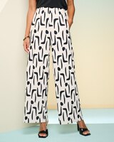 Wave Pleated Print Pants thumbnail number 1