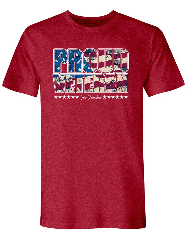 Proud Veteran Short Sleeve Graphic Tee image number 1
