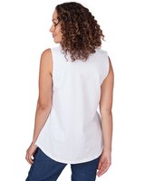 Ruby Rd® Bali Blue Knit Emb Sleeveless Top thumbnail number 2