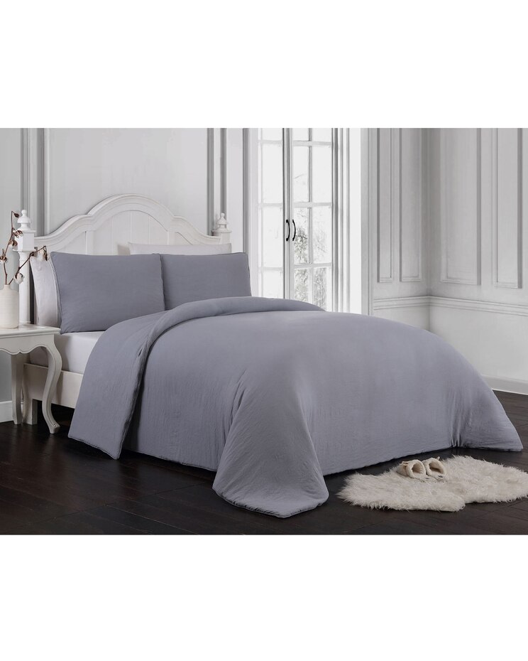 Gweneth 3PC Enzyme Washed Comforter Set image number 2