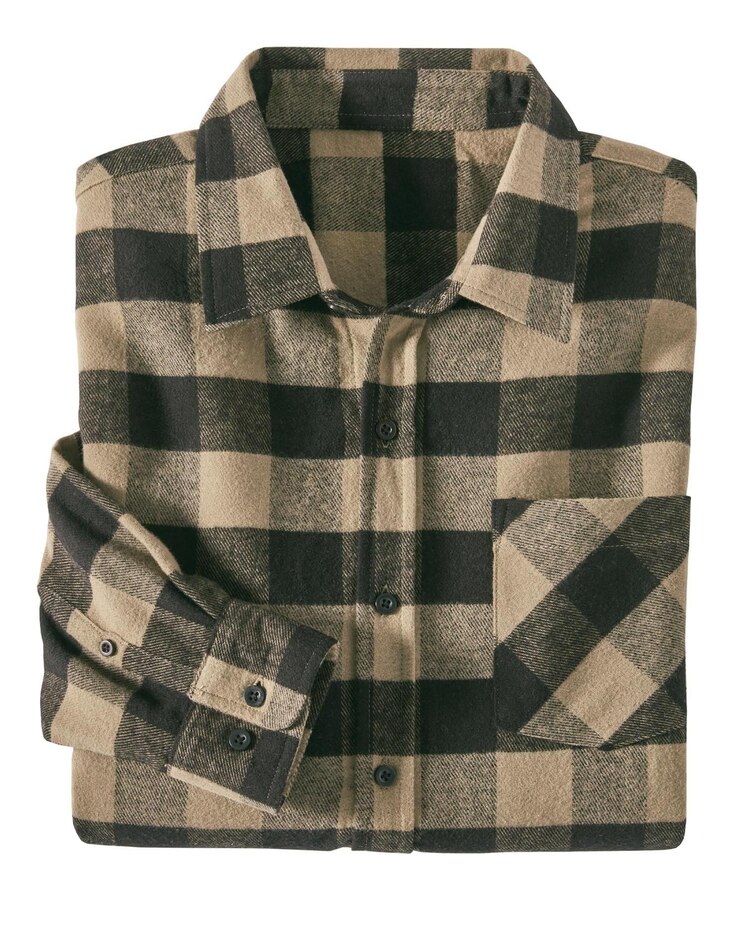 Haband Men’s Tailgater™ Buffalo Plaid Flannel Shirt image number 1