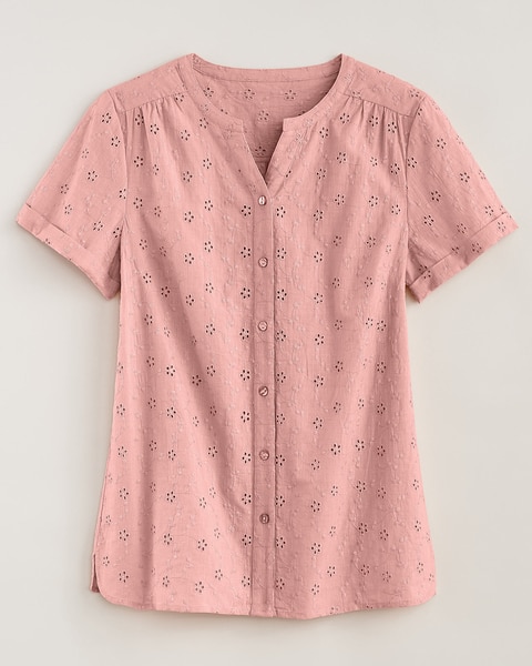 Eyelet Camp Shirt