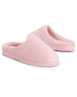 MUK LUKS® Women's Micro Chenille Quilt Trimmed Clog Slippers thumbnail number 2
