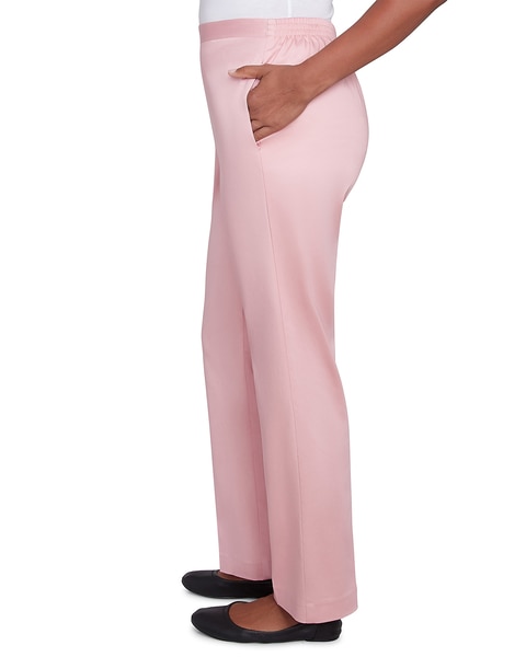 Alfred Dunner® Coming Up Roses Sateen Woven Short Length Pant