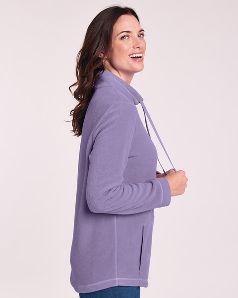 Scandia Fleece Drawstring Mock Tunic