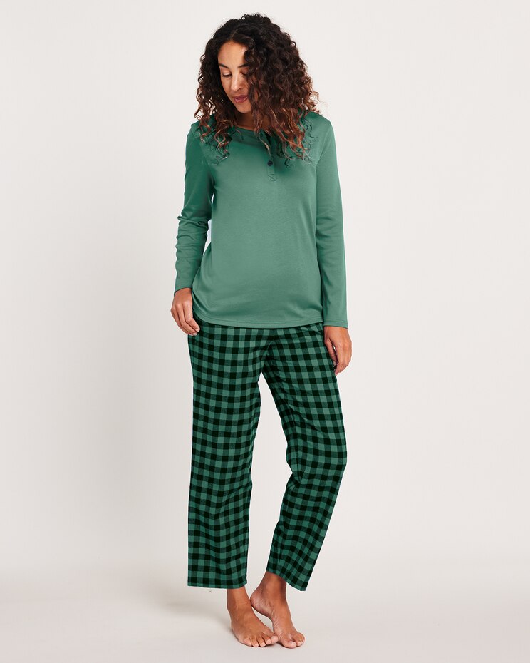 Super-Soft Plaid Flannel Pajamas image number 1